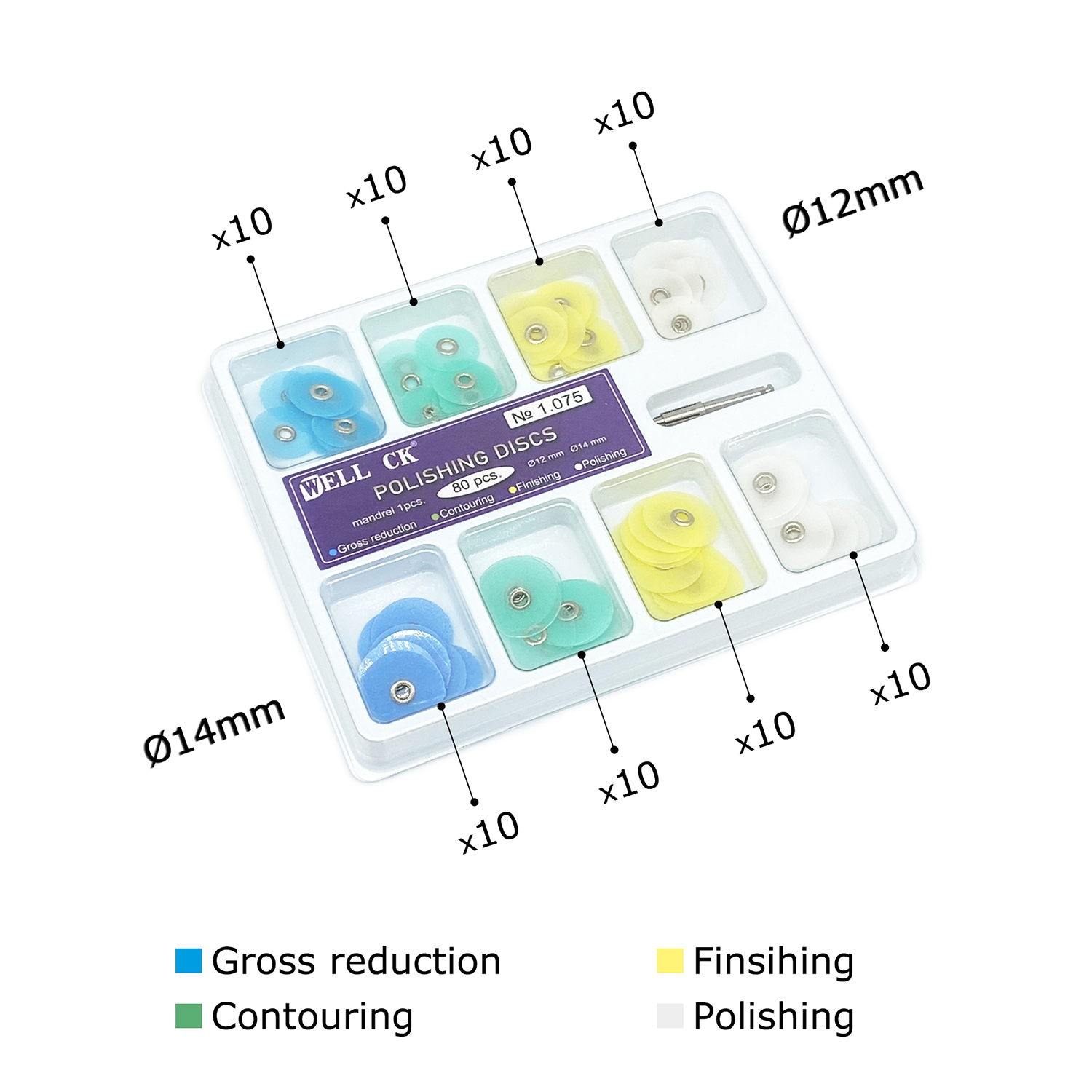 WELL CK 40/80Pcs Dental Polish - Teeth Whitening Express 评论和价格