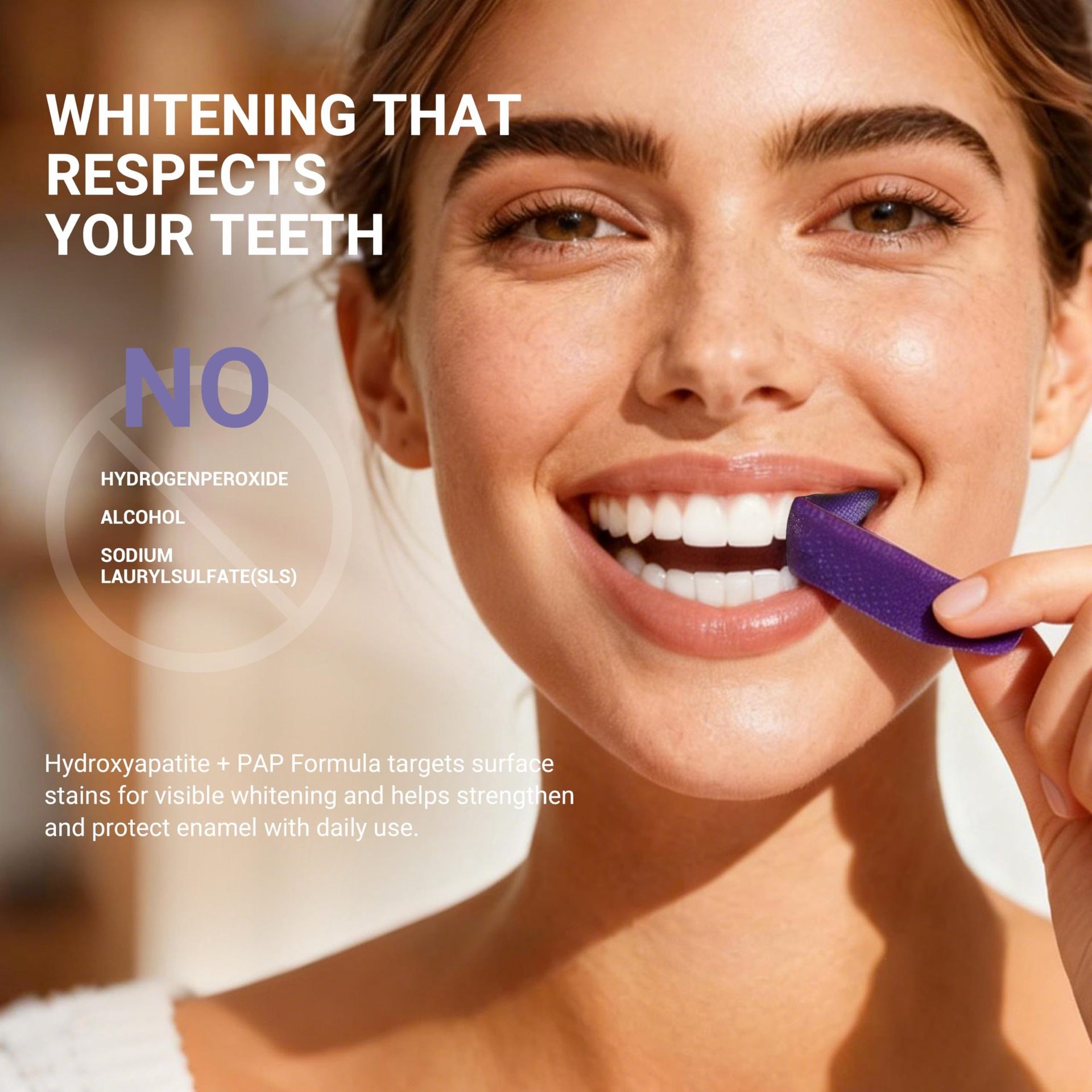 Purple Teeth Whitening Strips  - Teeth Whitening Retainer 评论和价格