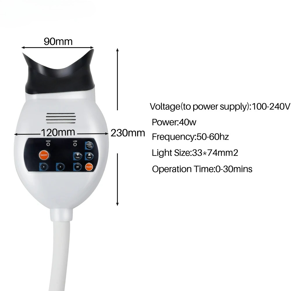 Adjustable 3 Colors LED Teeth  - Teeth Whitening Light 评论和价格